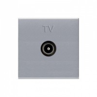 Центральная плата розетки TV-R ABB Zenit Серебро (N2250. 8 PL)
