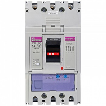 Промышленный автоматический выключатель ETI ETIBREAK EB2 400/3S 3p 400A 50кА (4671102)