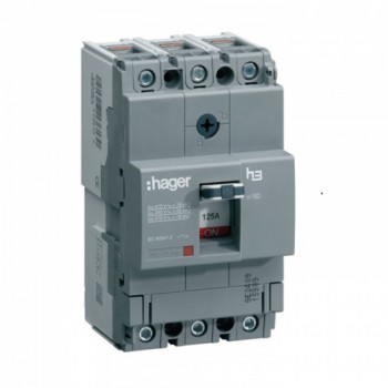 Автоматический выключатель HAGER x160 3p 80A 18кА (HDA080L)