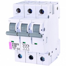 Автоматический выключатель ETI ETIMAT 6 3p 50А тип B 6кА (2115521)