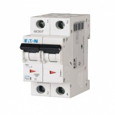 Автоматический выключатель Eaton PL6 2p 10А тип D 6кА (286577)