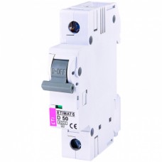 Автоматический выключатель ETI ETIMAT 6 1p 50А тип D 6кА (2161521)