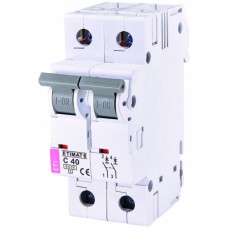 Автоматический выключатель ETI ETIMAT 6 2p 40А тип C 6кА (2143520)
