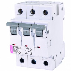 Автоматический выключатель ETI ETIMAT 6 3p 32А тип D 6кА (2164519)