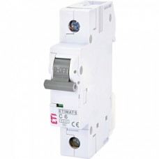 Автоматический выключатель ETI ETIMAT 6 1p C 6А 6kA (2141512)