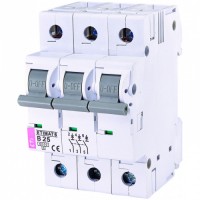 Автоматический выключатель ETI ETIMAT 6 3p 25А тип B 6кА (2115518)