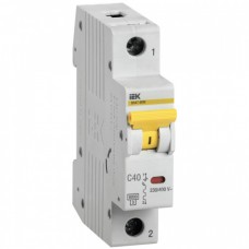 Автоматический выключатель IEK ВА47-60 1p 40А тип C 6кА (MVA41-1-040-C)