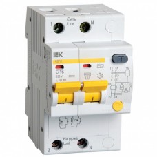 Дифференциальный автомат IEK АД12 2Р 16А 30мА тип С (MAD10-2-016-C-030)