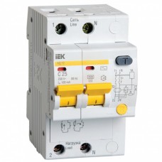 Дифференциальный автомат IEK АД12 2Р 25А 100мА тип С (MAD10-2-040-C-100)