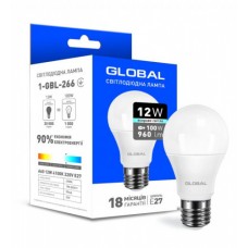 Светодиодная лампа GLOBAL A60 12W 4100K 198-242V E27 (1-GBL-266)
