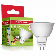 Точечная светодиодная лампа EUROLAMP ЕКО MR16 5Вт Eurolamp 3000K GU5.3 (LED-SMD-05533(D))