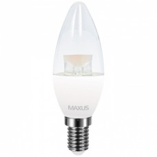 Светодиодная лампа MAXUS C37 CL-C 4W яркий свет 4100K 220V E14 (1-LED-5314)