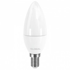 Светодиодная лампа GLOBAL C37 CL-F 5W теплый свет 3000К 220V E14 AP (1-GBL-133)