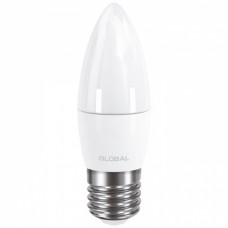 Светодиодная лампа GLOBAL C37 CL-F 5W теплый свет 3000К 220V E27 AP (1-GBL-131)