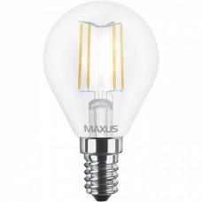Светодиодная лампа MAXUS филамент G45 FM 4W яркий свет 4100K E14 (1-LED-548-01)