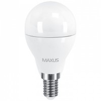 Светодиодная лампа MAXUS G45 6W яркий свет 4100K 220V E14 (1-LED-544)