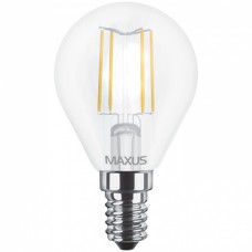 Светодиодная лампа MAXUS филамент G45 4W теплый свет 3000K E14 (1-LED-547)