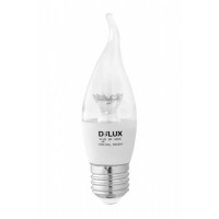 Светодиодная лампа DELUX BL37B 6 Вт tail 4000K 220В E27 crystal (90011804)