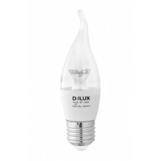 Светодиодная лампа DELUX BL37B 6 Вт tail 4000K 220В E27 crystal (90011804)
