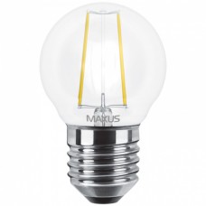 Светодиодная лампа MAXUS филамент G45 4W яркий свет 4100K E27 (1-LED-546)