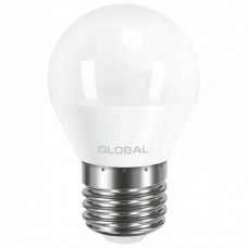 Светодиодная лампа GLOBAL G45 F 5W яркий свет 4100К 220V E27 AP (1-GBL-142)