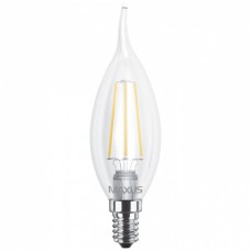 Светодиодная лампа MAXUS филамент C37 TL 4W яркий свет 4100K E14 (1-LED-540)