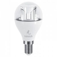 Светодиодная лампа MAXUS SAKURA G45 6W теплый свет 3000K 220V E14 AP (1-LED-435)