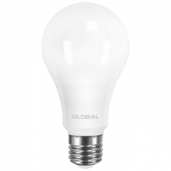 Светодиодная лампа GLOBAL A60 12W теплый свет 3000К 220V E27 AL (1-GBL-165)