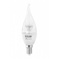 Светодиодная лампа DELUX BL37B 6 Вт tail 4000K 220В E14 crystal (90011802)