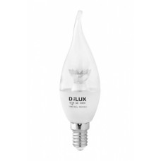 Светодиодная лампа DELUX BL37B 6 Вт tail 4000K 220В E14 crystal (90011802)