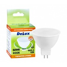 Светодиодная лампа DELUX JCDR 5W (410lm) 4100К 12V GU5.3 (90008350)