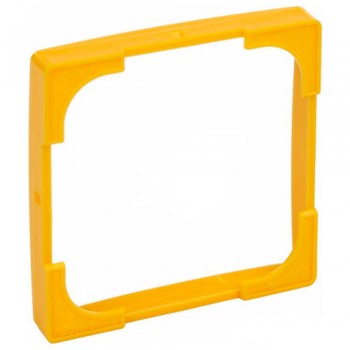 Декоративная накладка к рамке АВВ Basic55 1 пост желтый (2516-905-507)