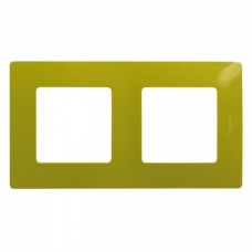 Двупостовая рамка LEGRAND Etika Зеленый папоротник (672542)