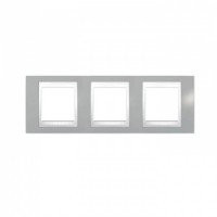 Трехпостовая рамка горизонтальная Schneider Unica Серый (MGU6.006.865)