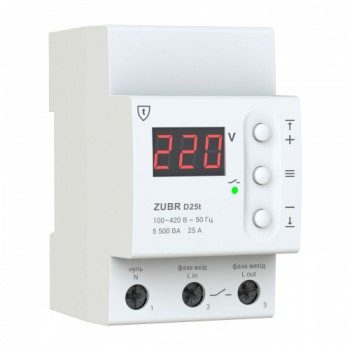 Реле напряжения ZUBR D25t с термозащитой (D25t)