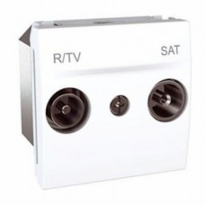 Розетка TV/SAT-FM оконечная Schneider Unica Белый (MGU3.455.18)