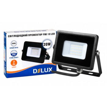 Прожектор светодиодный Delux FMI 10 LED 20Вт 6500K IP65 (90008734)