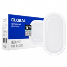 Настенно-потолочный светильник GLOBAL 12W 5000K IP65 для ЖКХ антивандальный (1-GBH-1250-E)