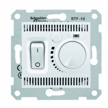 Термостат для теплого пола с датчиком Schneider Sedna Белый (SDN6000321)
