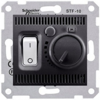 Термостат для теплого пола с датчиком Schneider Sedna Графит (SDN6000370)