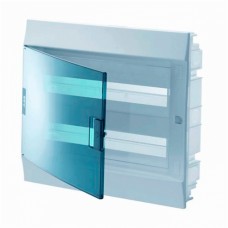 Щит пластиковый ABB Mistral на 24 модуля Белый с прозрачной дверкой (1SLM004100A1205)