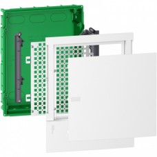 Мультимедийный щит встраиваемый Schneider Electric Mini Pragma 2 ряда Белая дверь (MIP212FU)