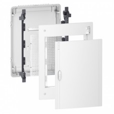 Мультимедийный щит встраиваемый Schneider Electric Pragma 3 ряда 13 модулей Белая дверь (PRA313FU)
