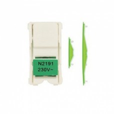 Выключатель 1-полюсный с LED подсветкой ABB Zenit зелёный (N2191 VD)