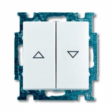 2-клавишный выключатель жалюзи АВВ Basic55 Белый (2026/4 UC-94-507)