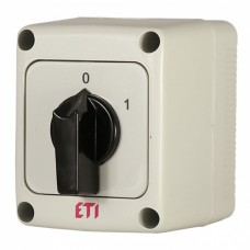 Выключатель в корпусе "0-1" (серо-черный) ETI CS 25 10 PN (4773165)
