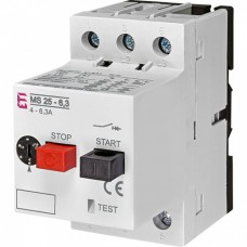 Автоматический выключатель защиты двигателя ETI MS25-6.3 ETI (4600090)